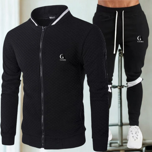 Men’s 2-Piece Tracksuit – Baseball Style Jogging Set for Spring & Fall