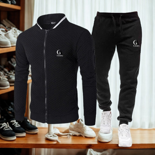 Men’s 2-Piece Tracksuit – Baseball Style Jogging Set for Spring & Fall