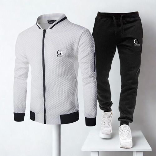 Men’s 2-Piece Tracksuit – Baseball Style Jogging Set for Spring & Fall