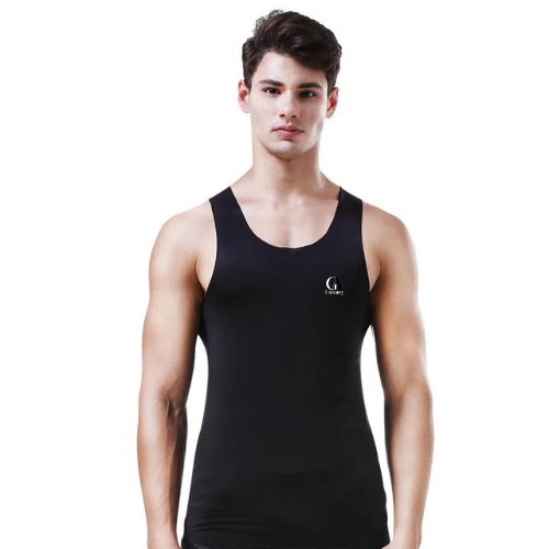 Ice Silk Men’s Tank Top for Fitness & Casual Wear