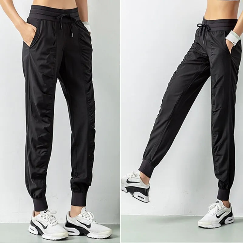Quick-Dry Athletic Joggers for Women - G&A Luxurys