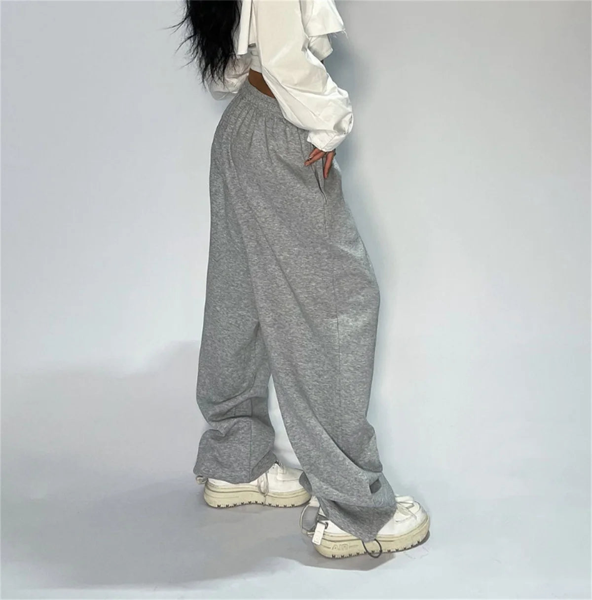 Women’s High-Waist Lace-Up Sweatpants