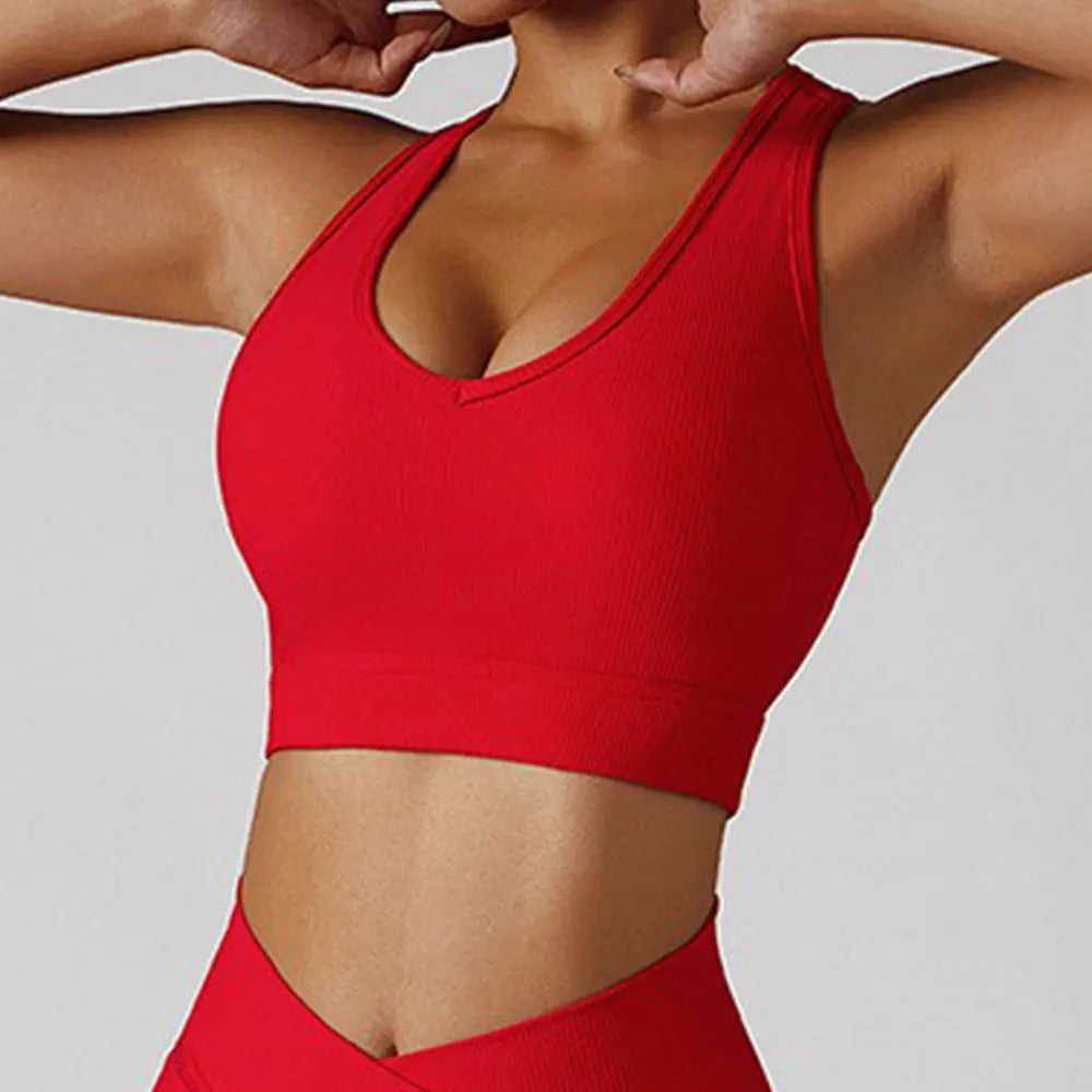 Women’s 3-Piece Yoga Set Sports Jacket, Bra and Leggings Fitness Suit