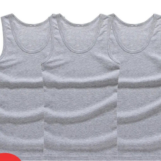 3-Pack Men’s 100% Cotton Tank Tops - G&A Luxurys