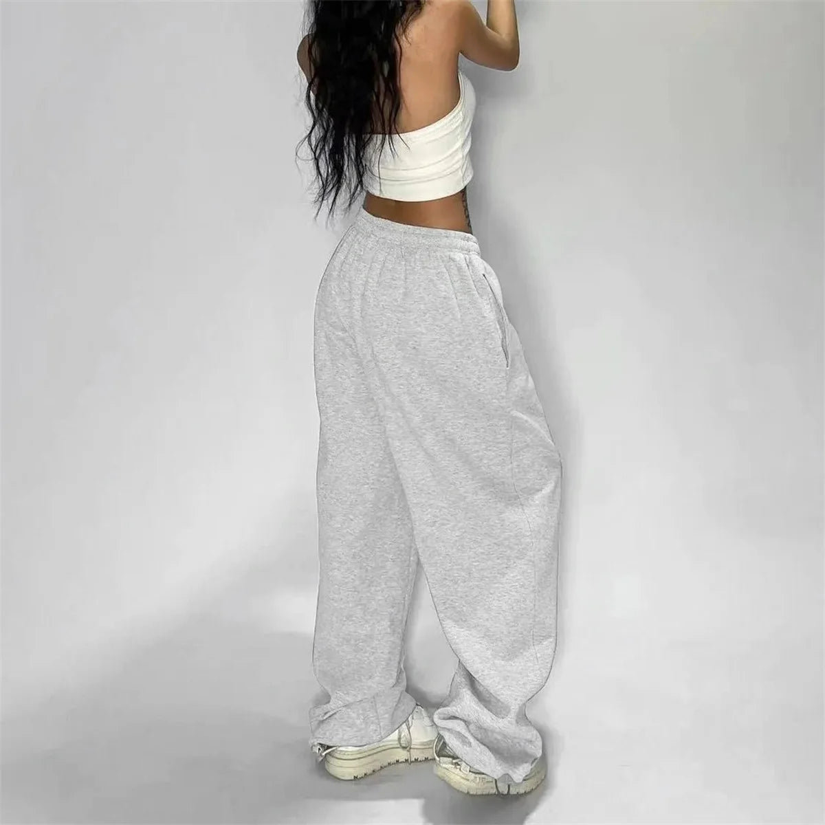 Women’s High-Waist Lace-Up Sweatpants