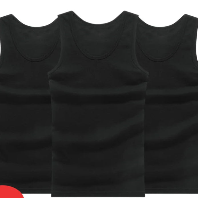 3-Pack Men’s 100% Cotton Tank Tops - G&A Luxurys