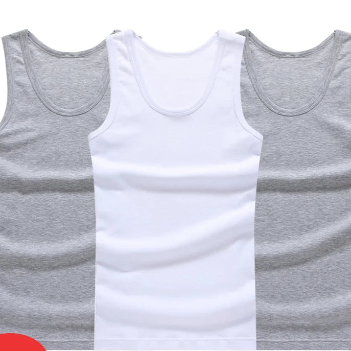 3-Pack Men’s 100% Cotton Tank Tops - G&A Luxurys