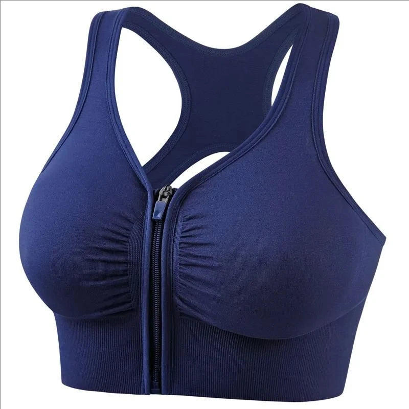 Women's Front-Zip Sports Bra for Gym - G&A Luxurys