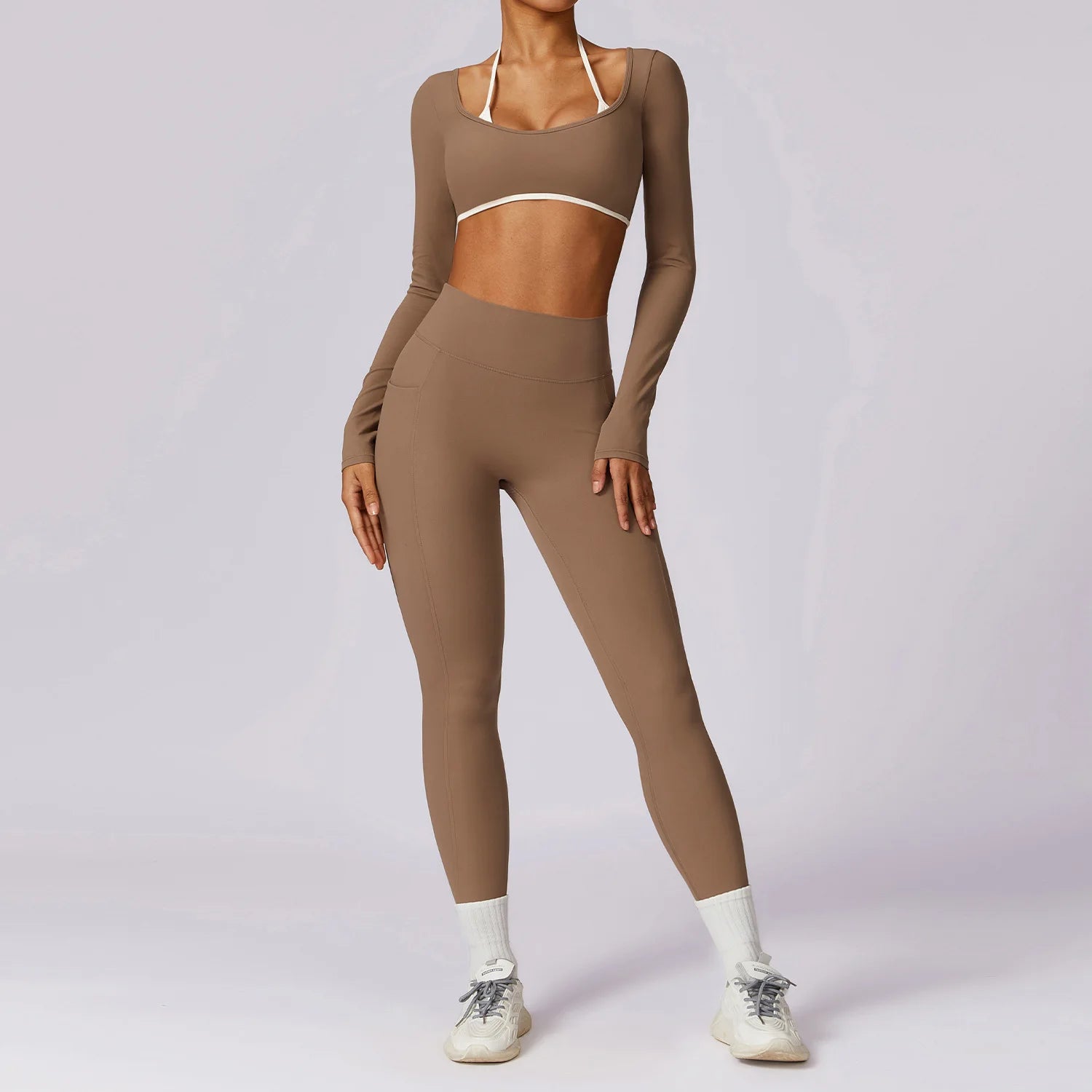 Women’s 2-Piece Yoga Set Workout Fitness Tracksuit