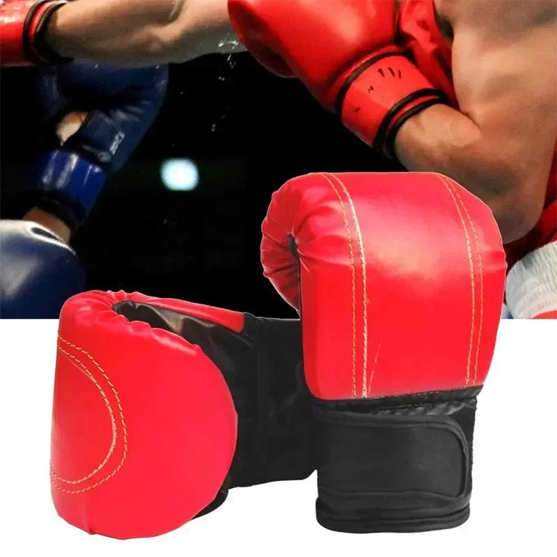 Unisex Boxing Gloves – Leather Training Mitts for Men & Women, Martial Arts & Fitness Sparring