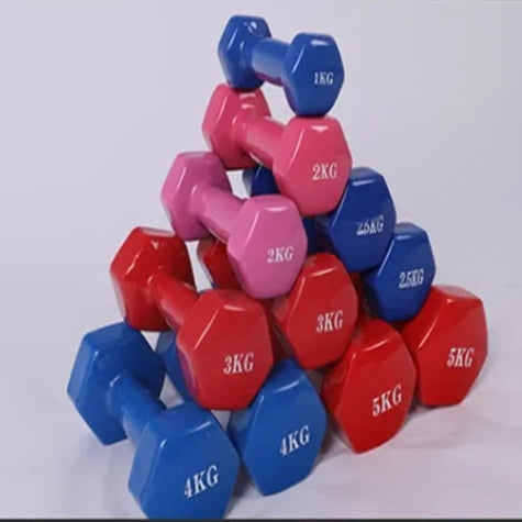 Cast iron hexagonal dumbbell for weight loss, fitness and waist toning