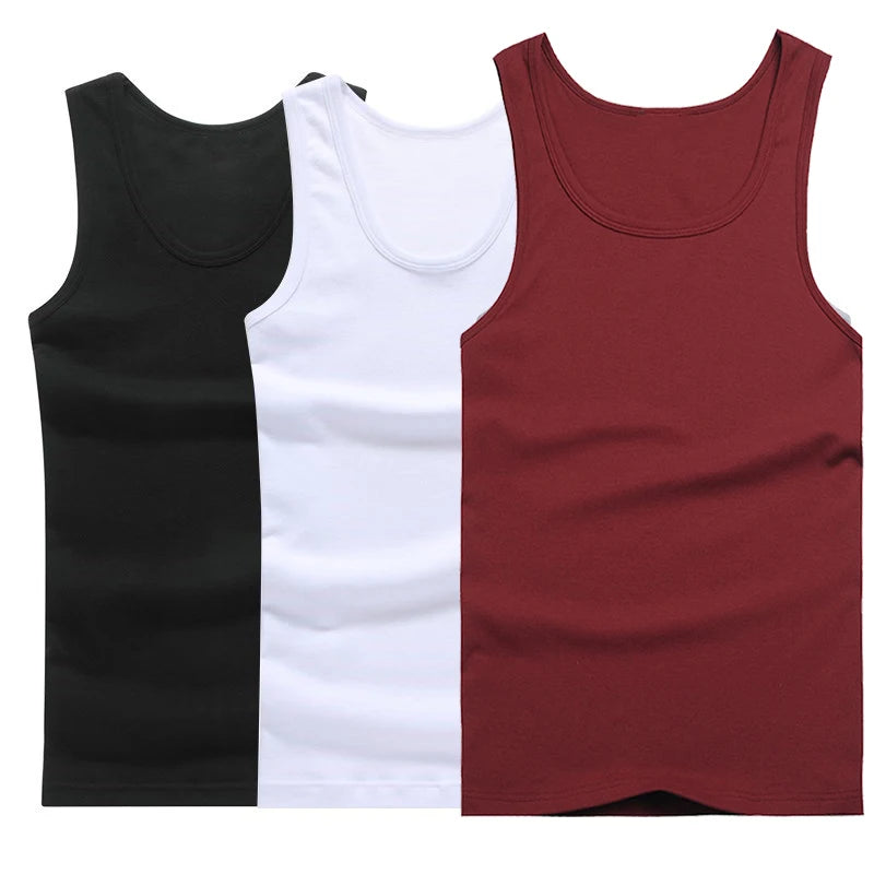 3-Pack Men’s 100% Cotton Tank Tops - G&A Luxurys