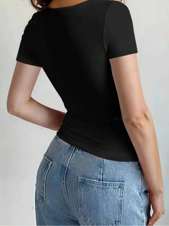 Women's Summer Slim Fit Crop Top - G&A Luxurys