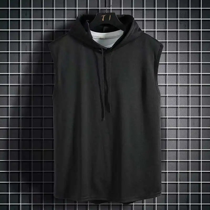 Men's Hooded Sleeveless Running Vest - G&A Luxurys