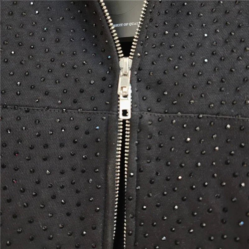 Women's Diamond Pattern Hooded Cardigan