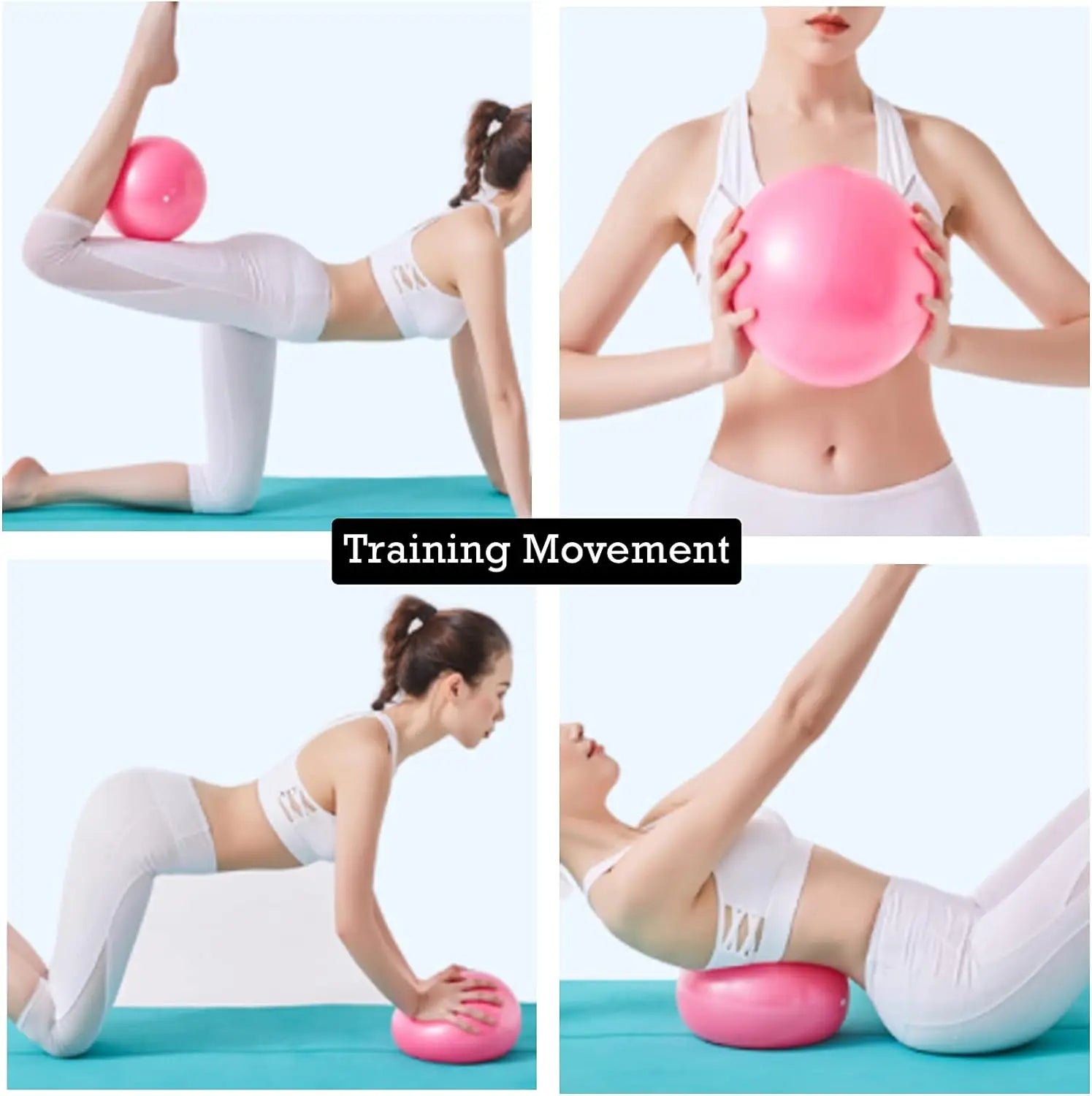 Pilates Yoga Ball 25cm for Home Fitness & Stability Training