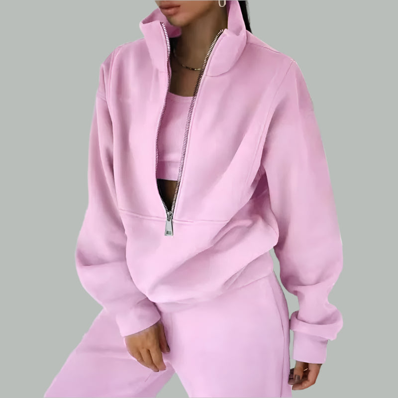 Women’s Autumn Winter Tracksuit 2-Piece Set for Casual & Sporty Wear