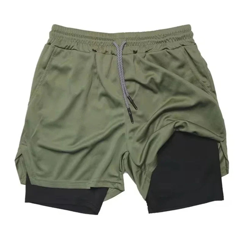 Men’s Multi-Pocket Camouflage Mesh Shorts - G&A Luxurys