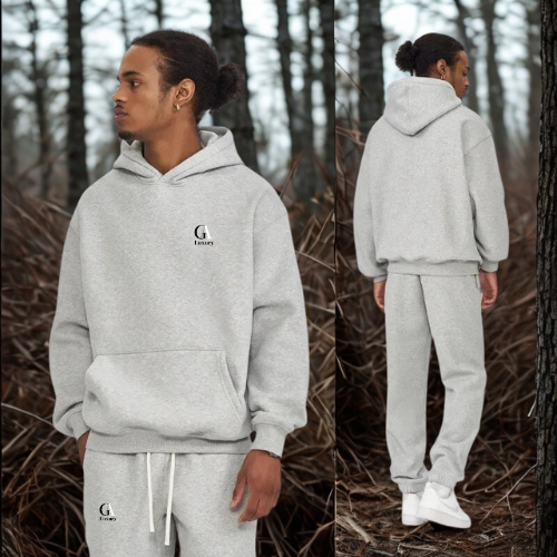 Men’s Solid Hoodie – Spring Warm Long Sleeve Sweatshirt