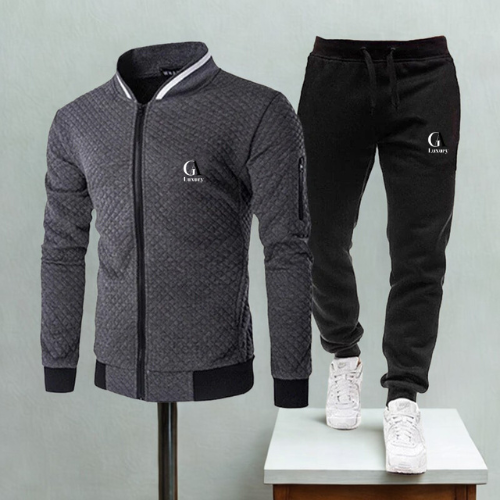 Men’s 2-Piece Tracksuit – Baseball Style Jogging Set for Spring & Fall