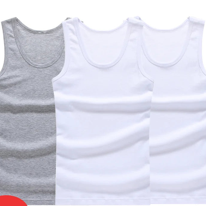 3-Pack Men’s 100% Cotton Tank Tops - G&A Luxurys