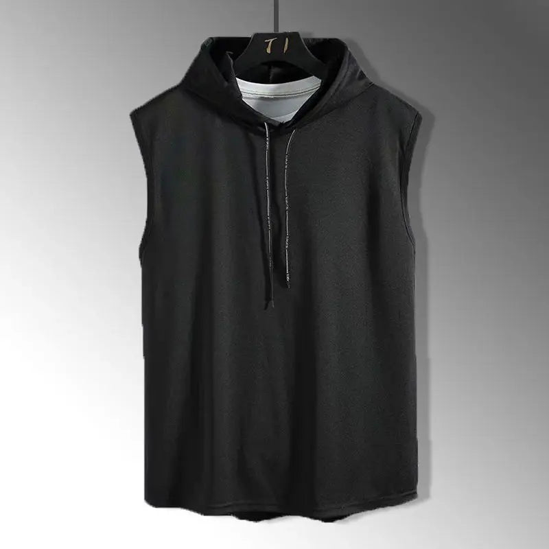 Men's Hooded Sleeveless Running Vest - G&A Luxurys