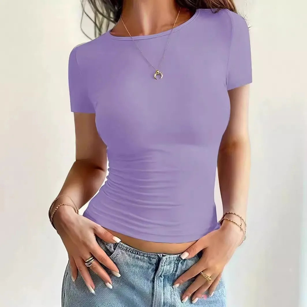 Women's Summer Slim Fit Crop Top - G&A Luxurys