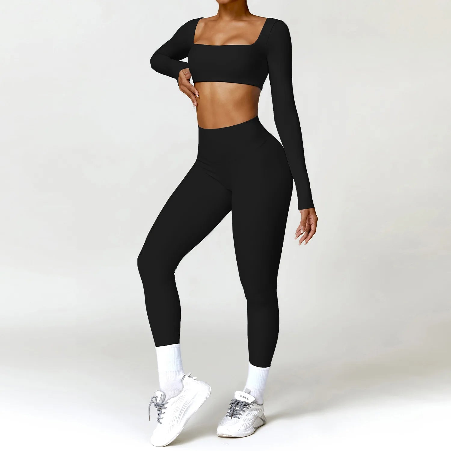 Women's Long Sleeve Fitness Set - G&A Luxurys