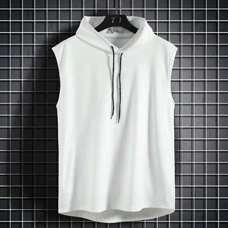 Men's Hooded Sleeveless Running Vest - G&A Luxurys