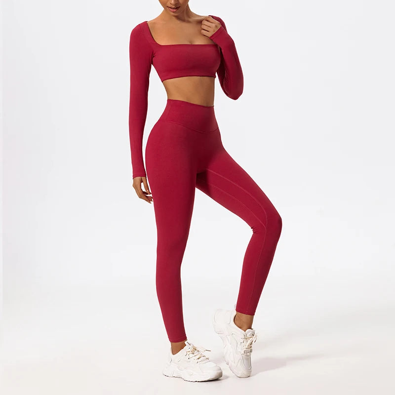 Women's Long Sleeve Fitness Set - G&A Luxurys