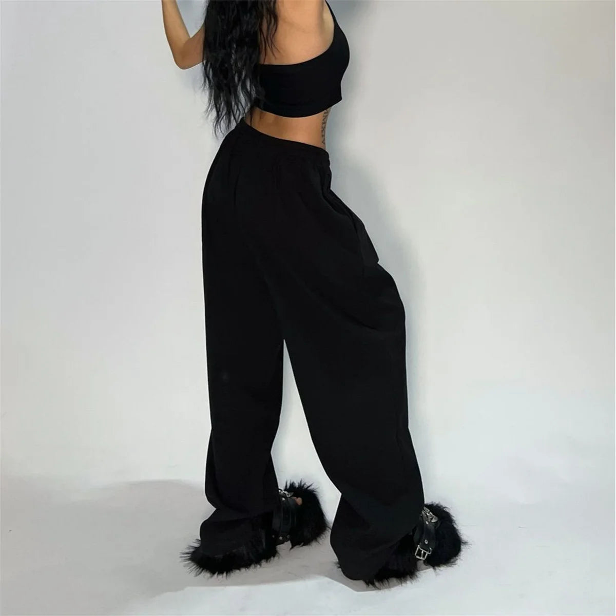 Women’s High-Waist Lace-Up Sweatpants