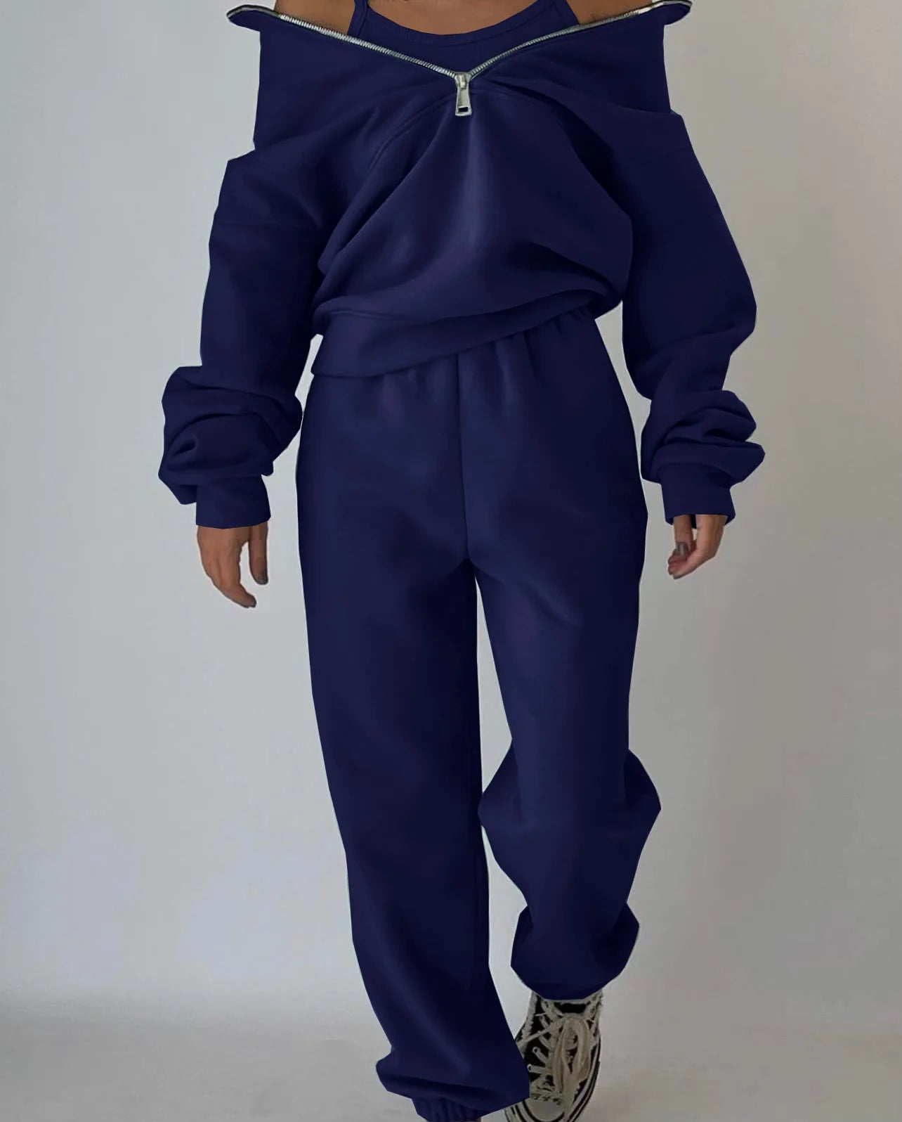 Women’s Autumn Winter Tracksuit 2-Piece Set for Casual & Sporty Wear