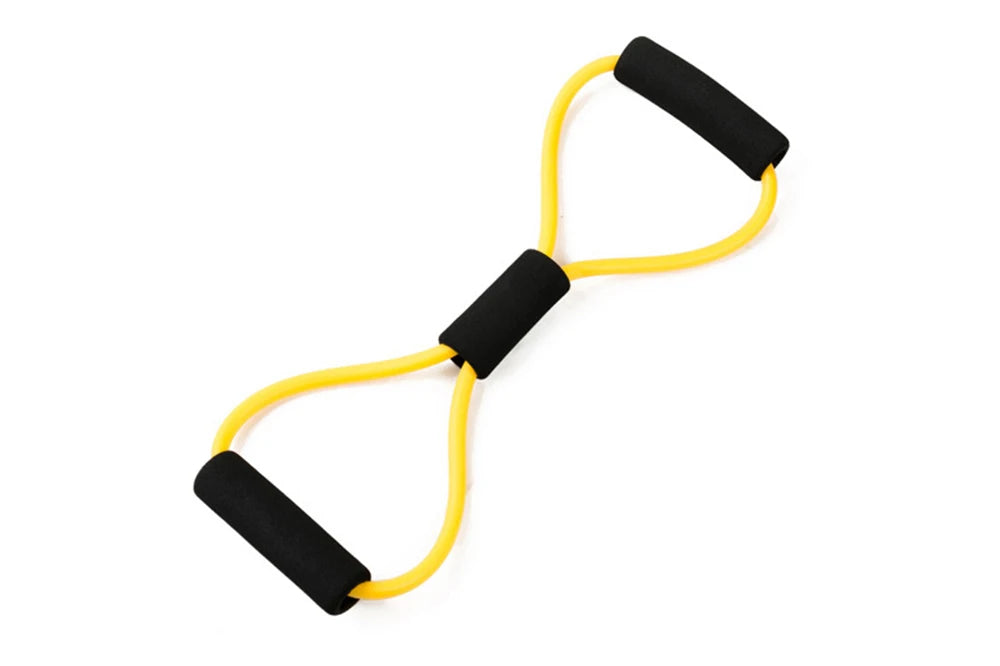 8-Shaped Resistance Band – Elastic Chest Expander for Yoga, Strength & Home Fitness Training