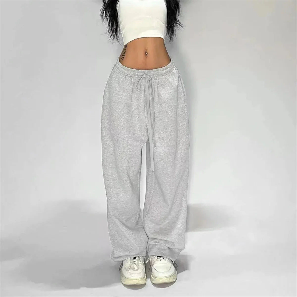 Women’s High-Waist Lace-Up Sweatpants