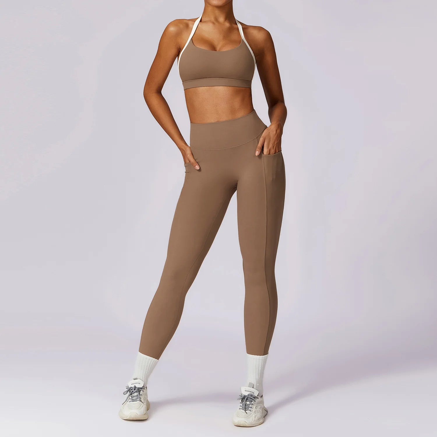Women’s 2-Piece Yoga Set  Workout Fitness Tracksuit