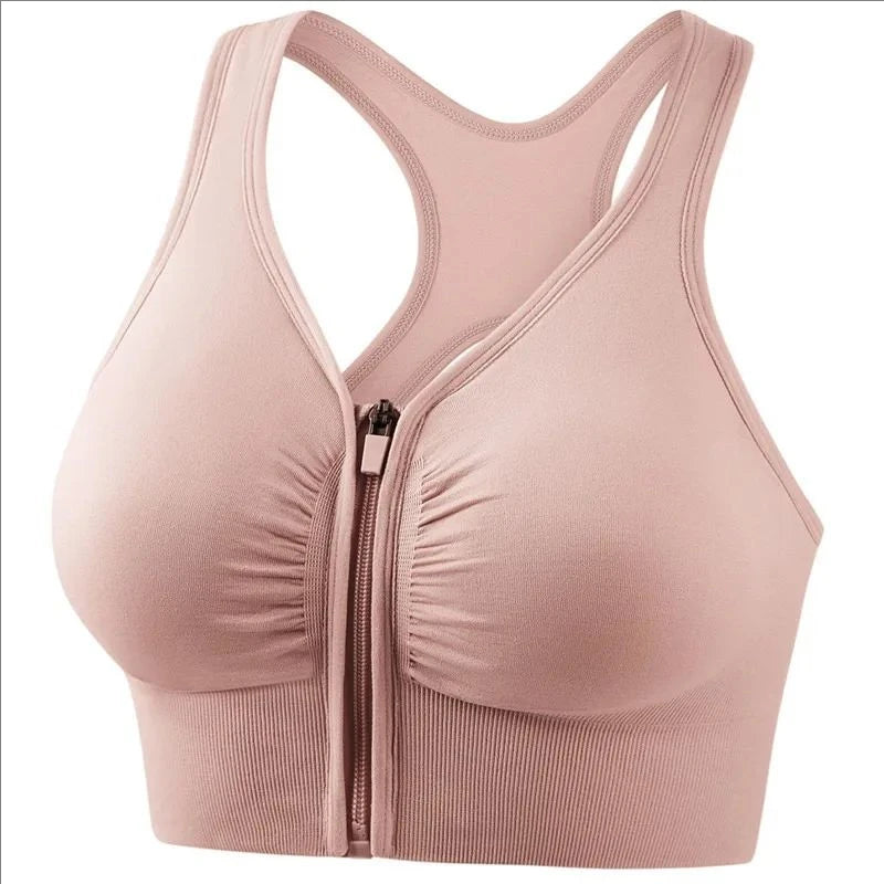 Women's Front-Zip Sports Bra for Gym - G&A Luxurys