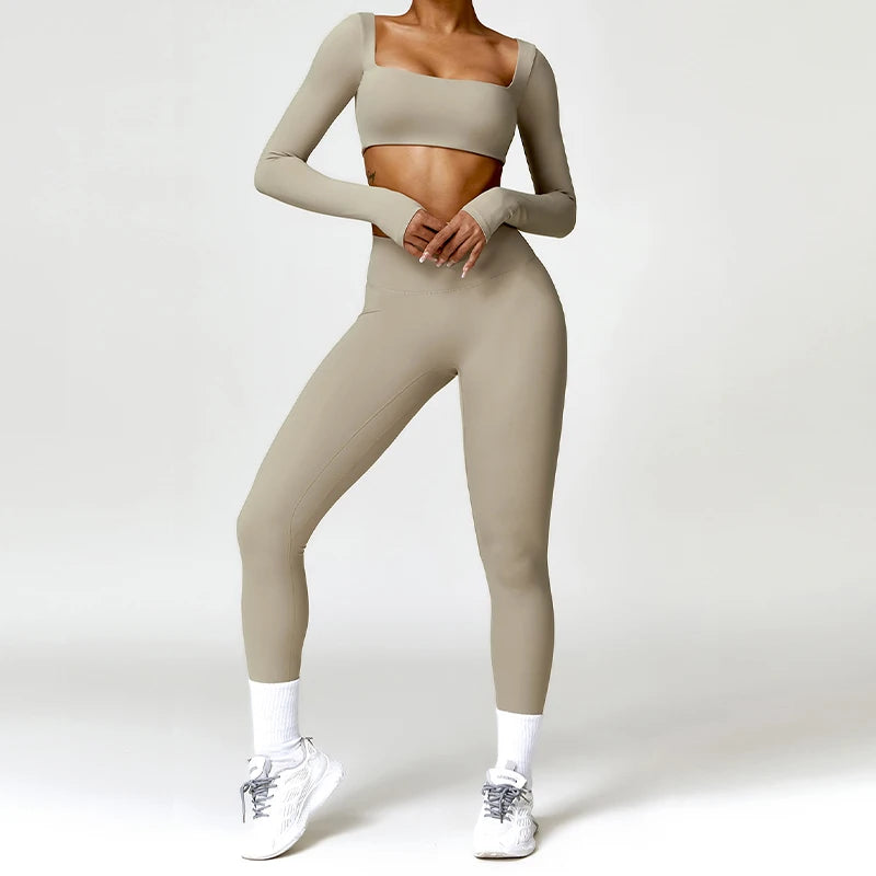 Women's Long Sleeve Fitness Set - G&A Luxurys