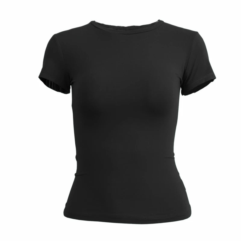 Women's Slim Fit Short Sleeve T-Shirt - G&A Luxurys