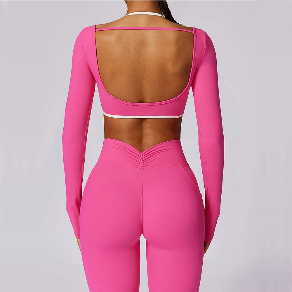 Women’s 2-Piece Yoga Set  Workout Fitness Tracksuit