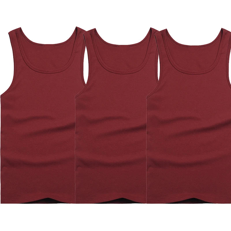3-Pack Men’s 100% Cotton Tank Tops - G&A Luxurys