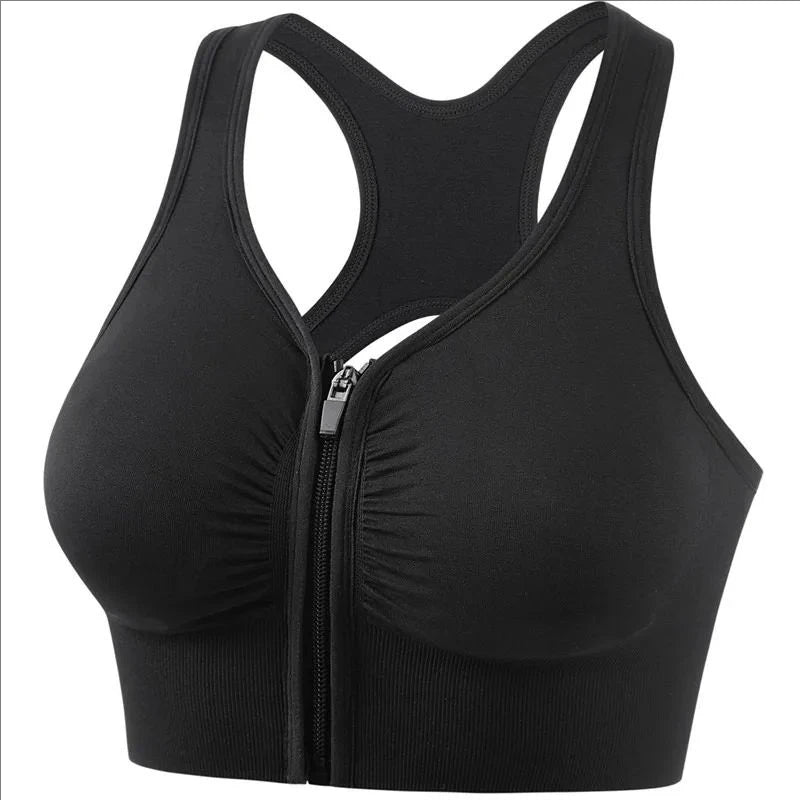 Women's Front-Zip Sports Bra for Gym - G&A Luxurys