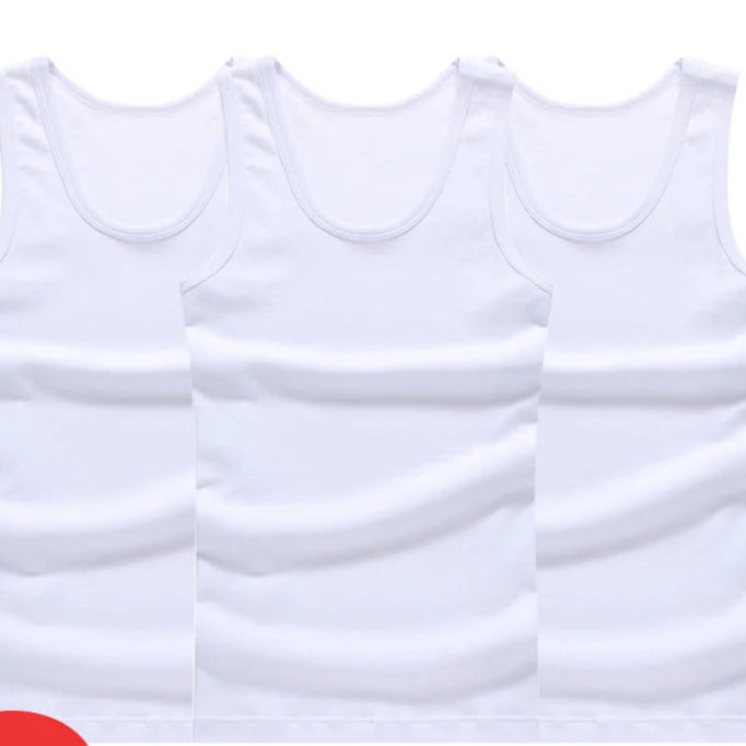 3-Pack Men’s 100% Cotton Tank Tops - G&A Luxurys