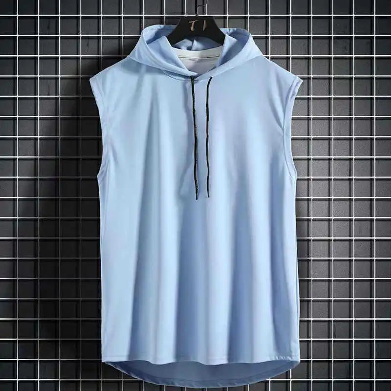 Men's Hooded Sleeveless Running Vest - G&A Luxurys